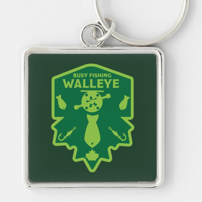 Walleye Fishing Canada Keychain (Front)
