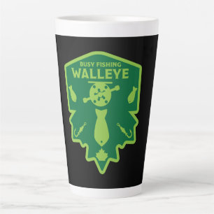 Walleye Fishing Canada Latte Mug