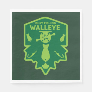 Walleye Fishing Canada Napkins