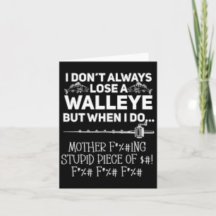 Walleye Fishing Card