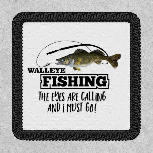 Walleye Fishing Quote Sports Men Outdoors Fish Patch