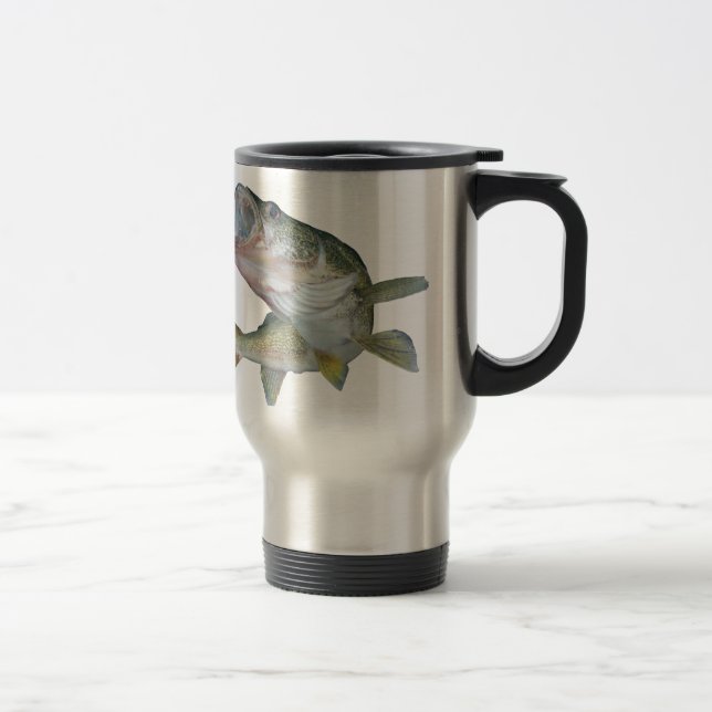 Walleye fishing travel mug (Right)