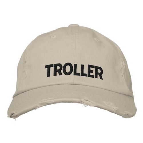 Walleye Fishing Troller Embroidered Baseball Cap