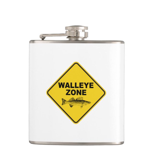 Walleye Fishing Zone Flask (Front)