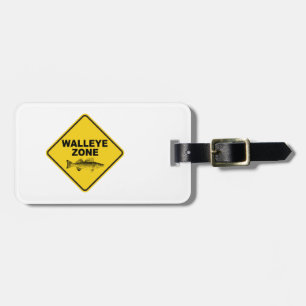 Walleye Fishing Zone Luggage Tag