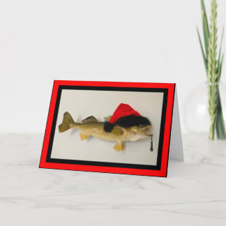 Walleye Hope You Have A Merry Fishmas! Holiday Card