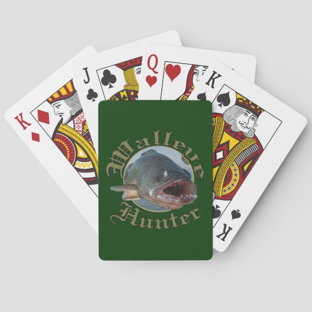 Walleye Hunter 2 Poker Cards (Back)