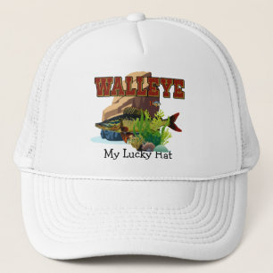 Walleye "My Lucky Hat"  Trucker Hat