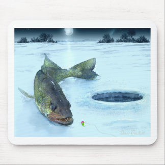 Walleye on Ice Mouse Pad