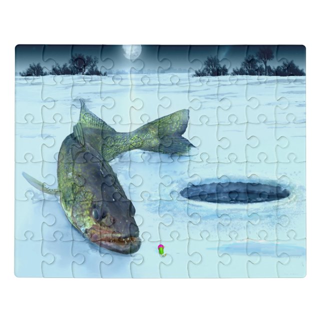 Walleye on ice Puzzle (Puzzle Horizontal)