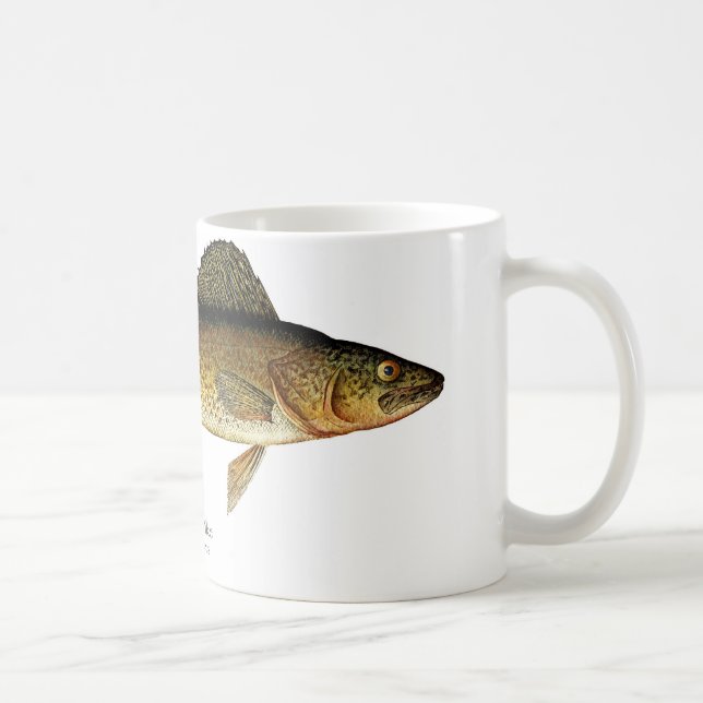 Walleye Pike Fish Coffee Mug (Right)