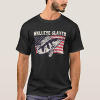 Walleye slayer Outdoorman fisherman American Flag 
