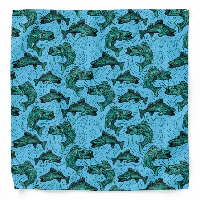 Walleye Swimming Bandana (Front)