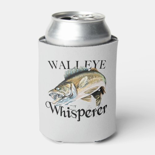 Walleye Whisperer Can Cooler