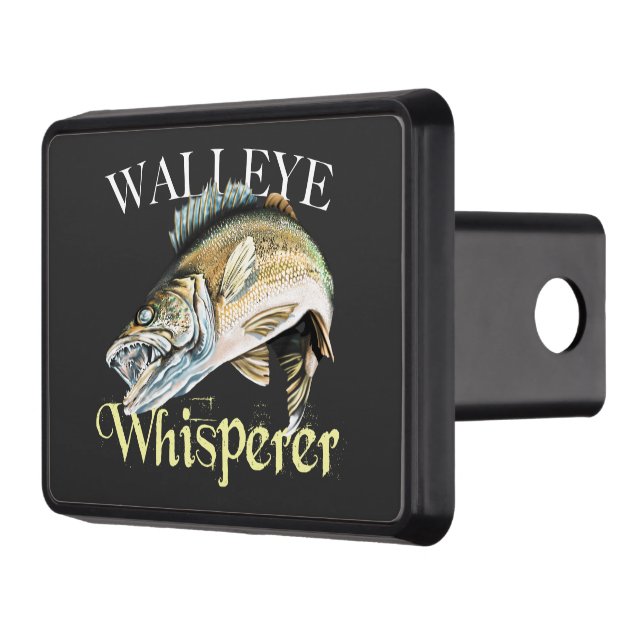 Walleye Whisperer Dark Hitch Cover (Left)