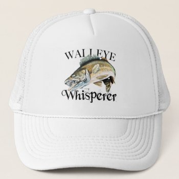 Walleye Whisperer Fishing Cap by pjwuebker at Zazzle