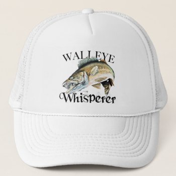 Walleye Whisperer Fishing Cap by pjwuebker at Zazzle