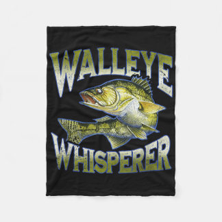 Walleye Whisperer Graphic Fishing Apparel Gift Fis Fleece Blanket