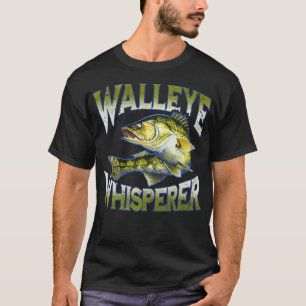 Walleye Whisperer Graphic Fishing Apparel  T-Shirt