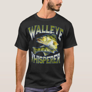 Walleye Whisperer Graphic Fishing Apparel T-Shirt