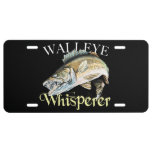 Walleye Whisperer License Plate at Zazzle