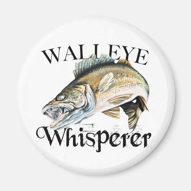 Walleye Whisperer Magnet (Front)