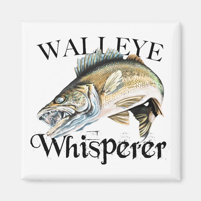 Walleye Whisperer Magnet (Front)
