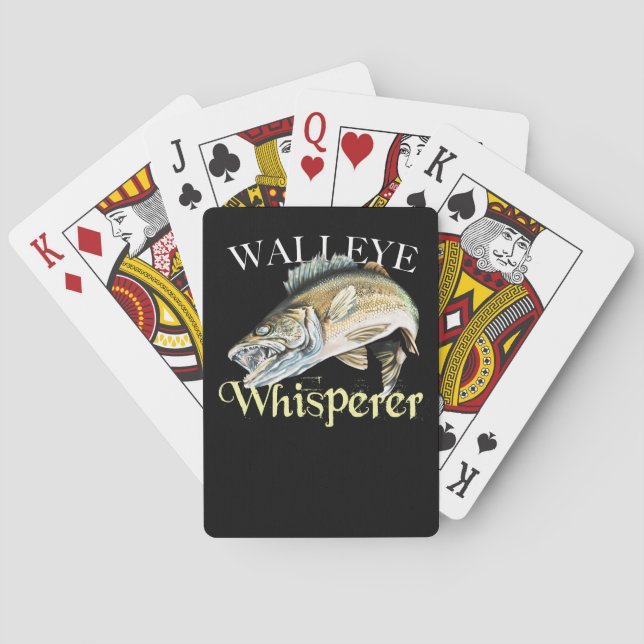 Walleye Whisperer Poker Cards (Back)