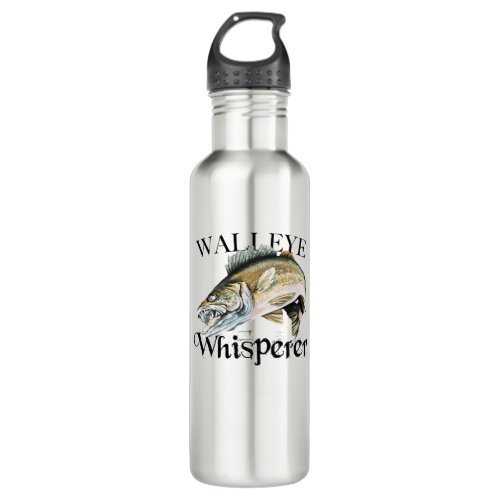 Walleye Whisperer Stainless Steel Water Bottle