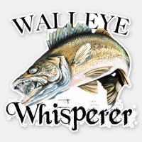 Walleye Whisperer Sticker