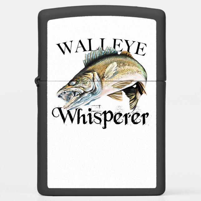 Walleye Whisperer Zippo Lighter (Front)