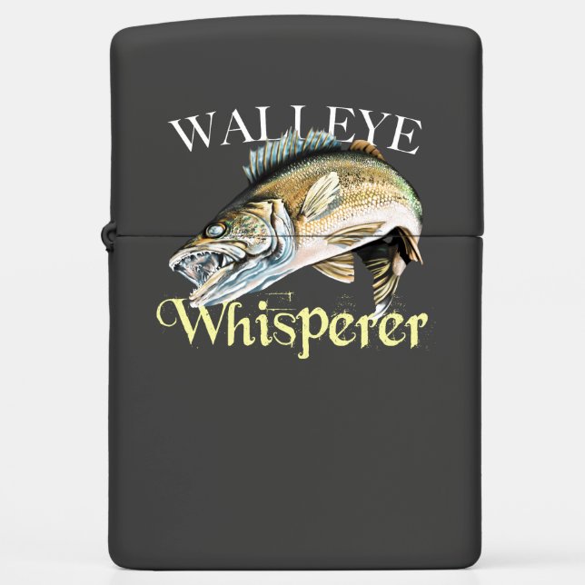Walleye Whisperer Zippo Lighter (Front)