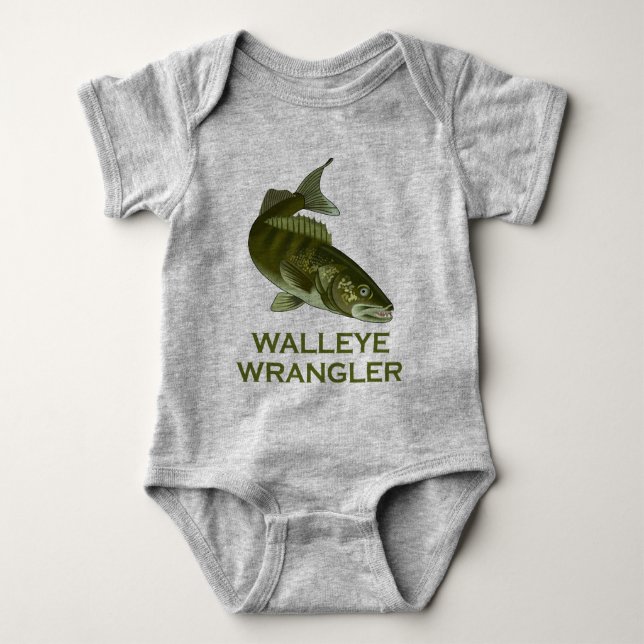 Walleye Wrangler Baby Bodysuit (Front)