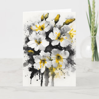 Wallflower - Watercolor flowers Card