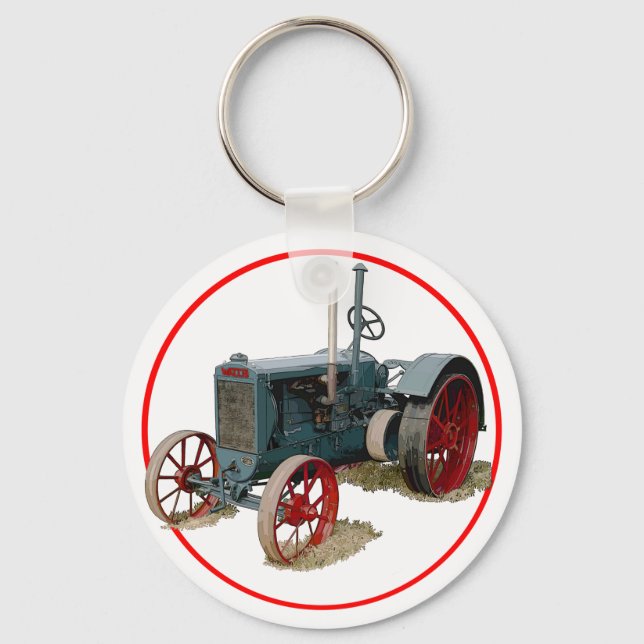 Wallis Tractor Keychain (Front)