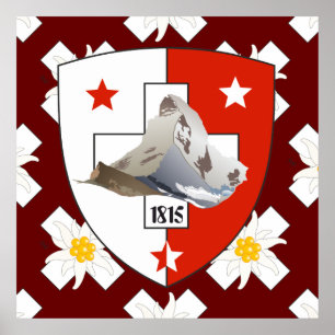 Wallis Valais Schweiz Suisse Poster