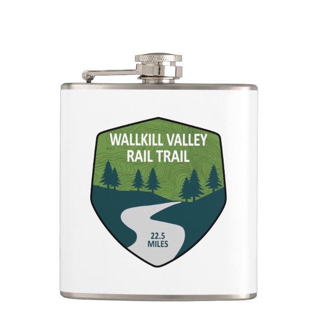 Wallkill Valley Rail Trail Flask (Front)
