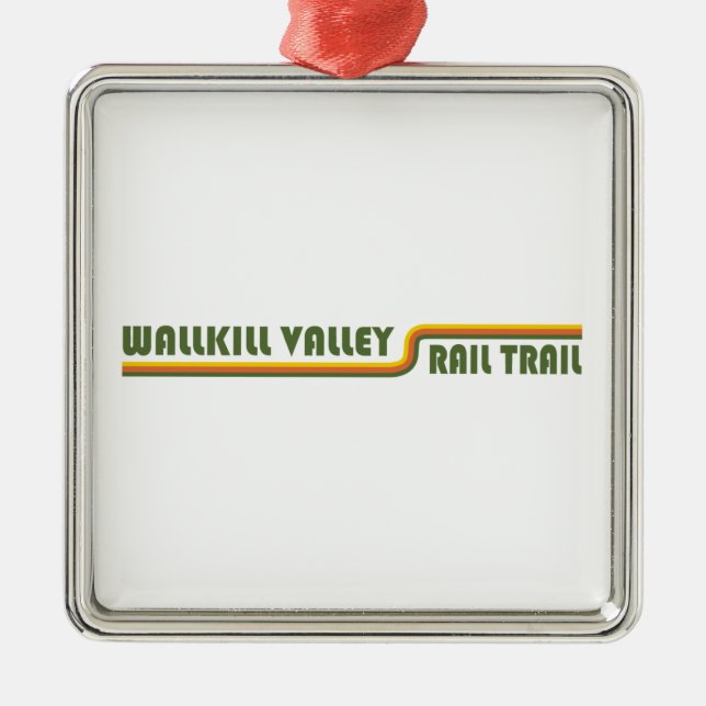 Wallkill Valley Rail Trail Metal Ornament (Front)