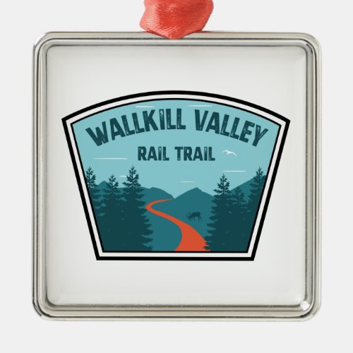 Wallkill Valley Rail Trail Metal Ornament