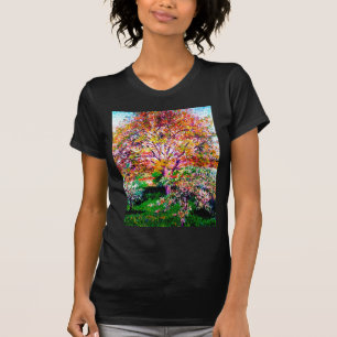 Wallnut And Apple Trees In Bloom Camille Pissarro T-Shirt