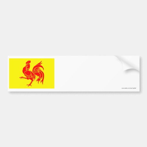 Walloon Region Flag Bumper Sticker