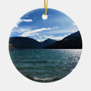 Wallowa Lake, Oregon Ceramic Ornament