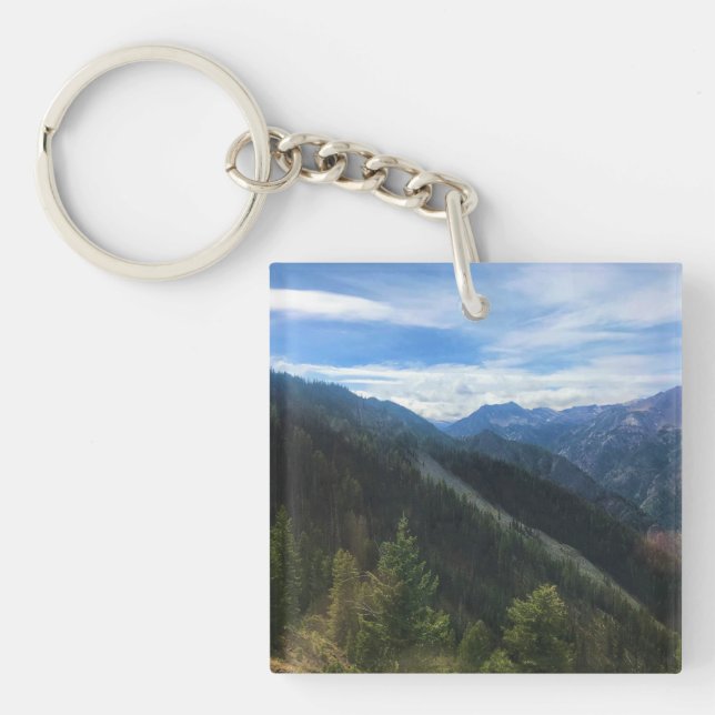 Wallowa Mountains, OR Keychain (Front)