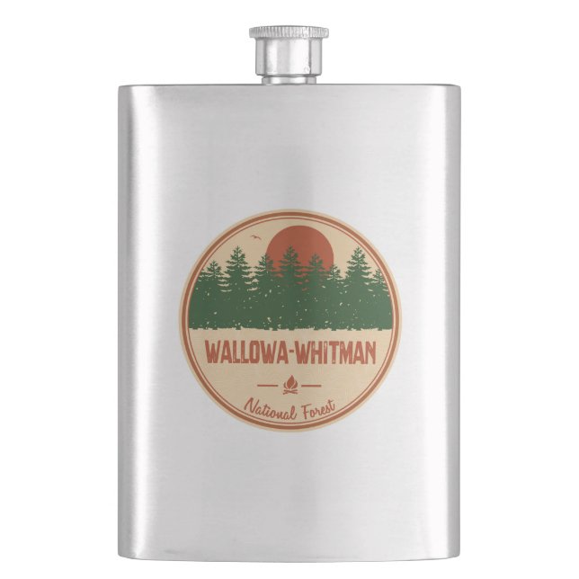 Wallowa-Whitman National Forest Flask (Front)