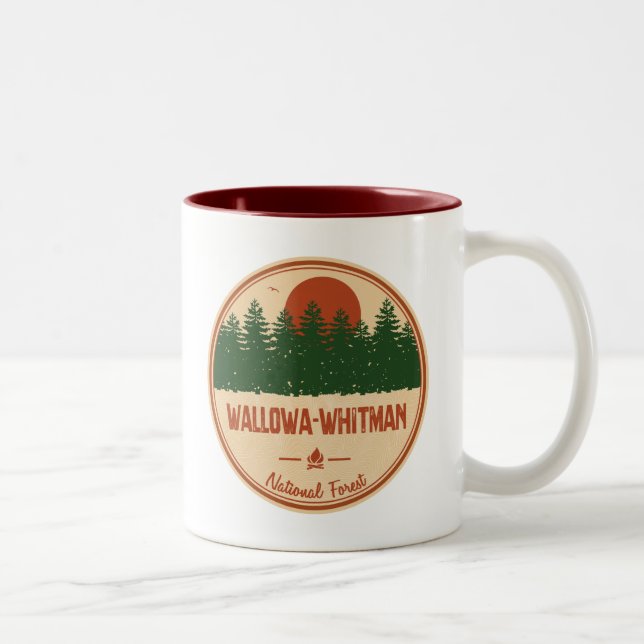 Wallowa-Whitman National Forest Two-Tone Coffee Mug (Right)