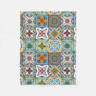 Wallpaper Backsplashes/Talavera inspired tiles Fleece Blanket
