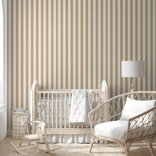 Wallpaper Beige  White Stripe Wallpaper