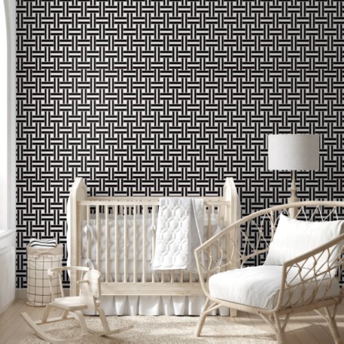 Wallpaper Black  White Stripe Checkered Wallpaper