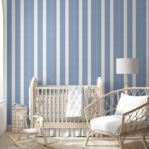 Wallpaper Blue & White Stripe