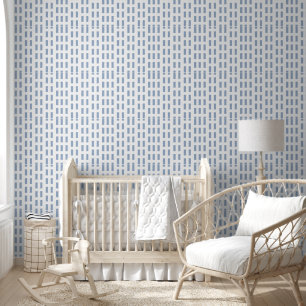 Wallpaper Blue & White Stripe